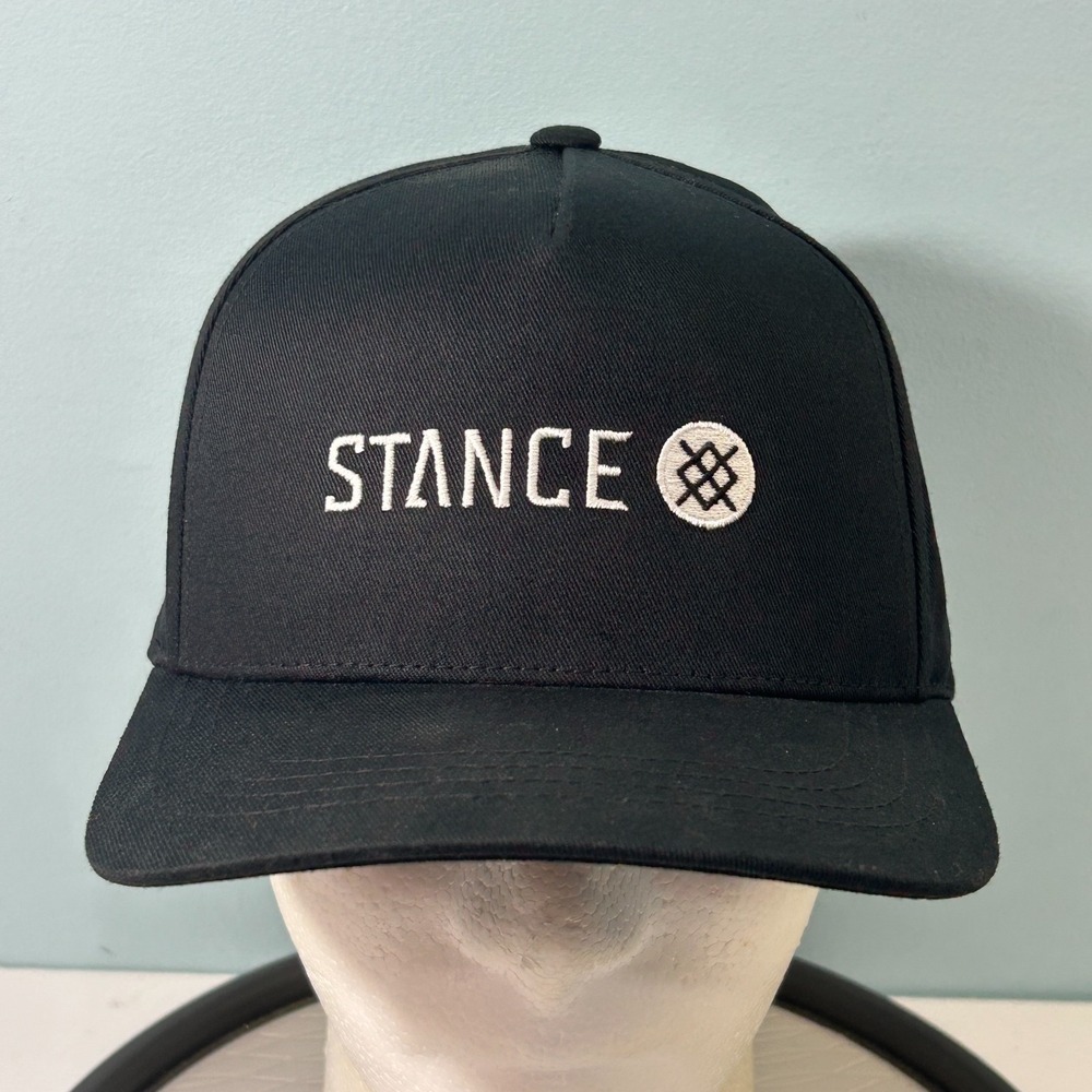 Stance Icon Snapback Hat Butterblend Band Structured Baseball Cap Black OSFM